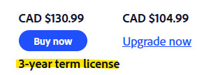 Adobe Photoshop Elements and Premiere Elements 3-year Term Licence