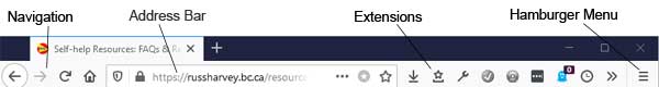 Firefox window showing terminology