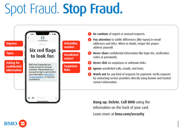 Spot Fraud. Stop Fraud. 6 red flags to look for.