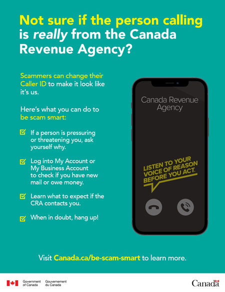 Not sure if the person calling is really from the CRA?