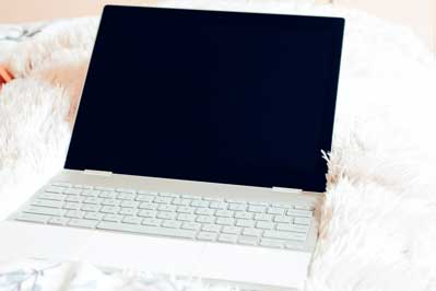A Chromebook laptop.