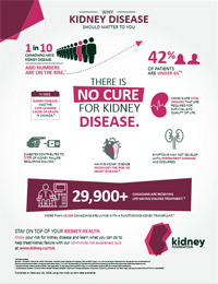 “Why kidney disease should matter to you” infographic